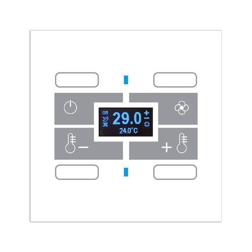 BLUMOTIX BX-E-RT4 QUBIK Elettronica thermostat 4 Buttons 120X80 Between