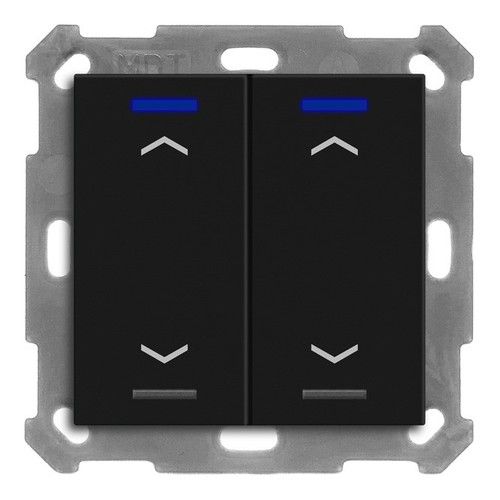 MDT BE-TAL55T206.A1 Tast.Light55,2T+T gradi,nero op.,ser.tapp.