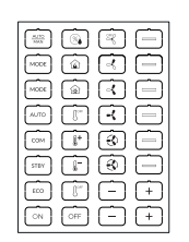 EELECTRON 9025ISC-1 9025 KNX CAPACITIVE BUTTON, WHITE ICON SET - C - 32 ICONS