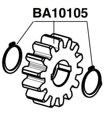 RIB BA10105 INGRANAGGIO TRAINO SUPER MOD 6
