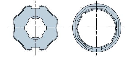 NICE 615.00.00 Octagonal 60x(0.6 to 1) wheel + crown