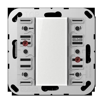 JUNG A5093TSM F50 KNX button sensor module with acc. Universal integrated bus - 3 channels - mod. A500