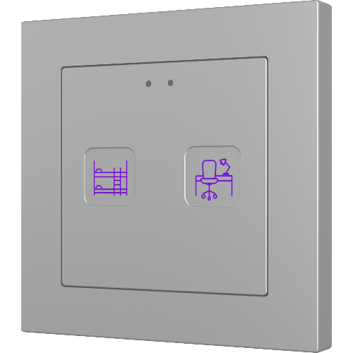 ZENNIO ZVITR55X2 RGB KEY 55 X2. CAPACITIVE BUTTON IN PC-