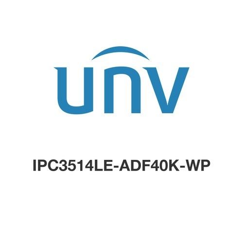 UNIVIEW IPC3514LE-ADF40K-WP 4MP Ultra 265 4.0mm,F1.0,Fixed
