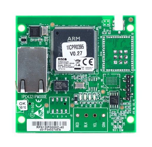 RISCO RP512IP0000A Multi-Socket IP plug-in module compatible with ProSys™ Plus and LightSys™ 2, version 5 or higher.