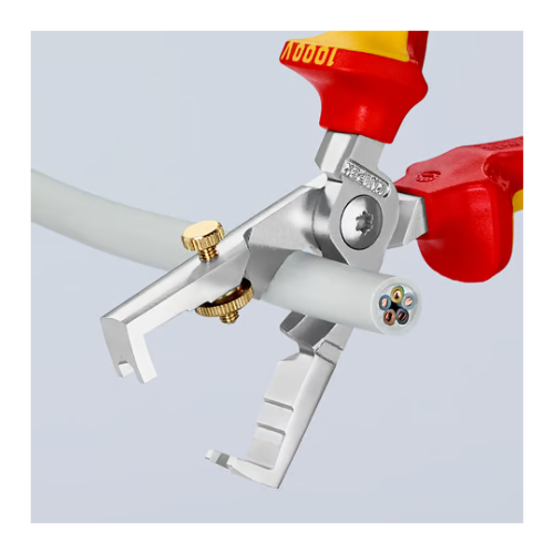 KNIPEX 13 66 180 T StriX Pinza spelacavi con cesoia per cav