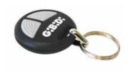 GIBIDI AU0450 DTR 4335 Rolling Code radio control, black color, 2 channels, 433MHz frequency with keychain