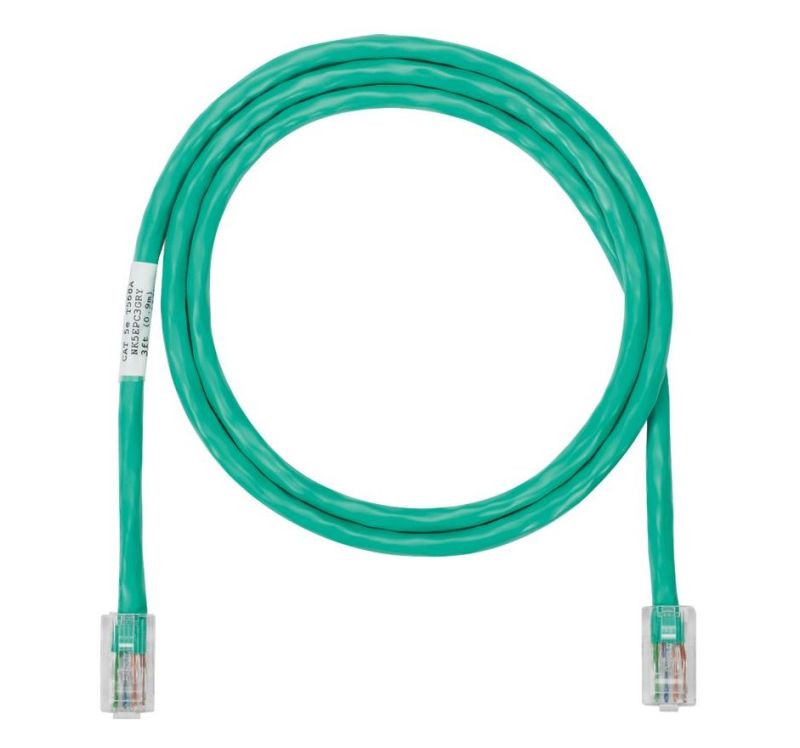 PANDUIT NK5EPC1MGRY NK Patch Cord in Rame- Category 5e- Green UTP Cabl