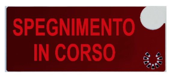COOPER CSA INCENDIO CSA08589-1 DICITURA 5965 "SPEGNIMENTO IN CORSO"