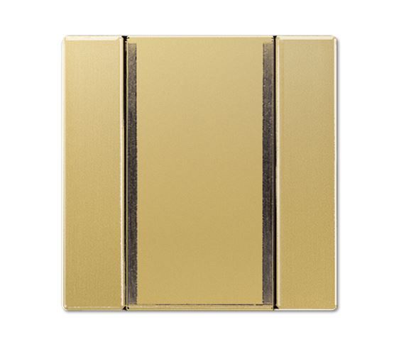 JUNG ME2091NABSC 1-channel Universal button sensor for KNX bus coupler 2070U - classic brass