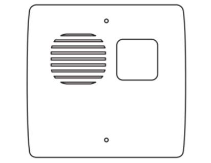 VENITEM 23.29.19 SIREN TRIADE QLS white/orange - square EN50131-4