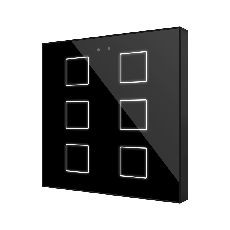 ZENNIO ZVIFR6A FLAT RGB 6. CAPACITIVE GLASS BUTTON -