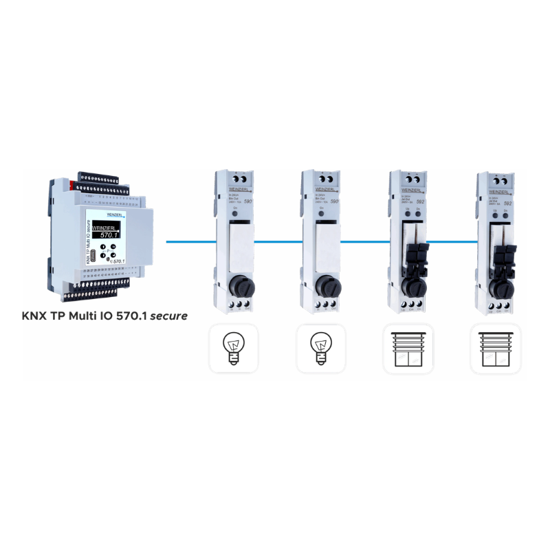 WEINZIERL 5543 KNX TP Multi IO 570.1 secure In-/Output and Shutte
