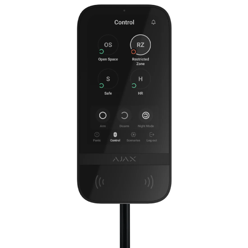 143607 Ajax Superior KeyPad TouchScreen Fibra ASP black