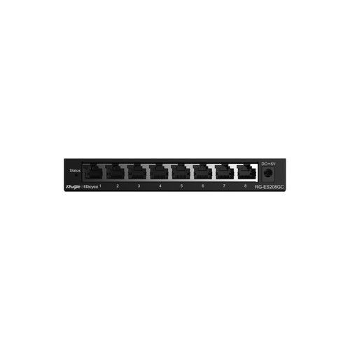 RUIJIE RG-ES208GC 8 Gigabit RJ45 Ports, Support port/traffic monitor