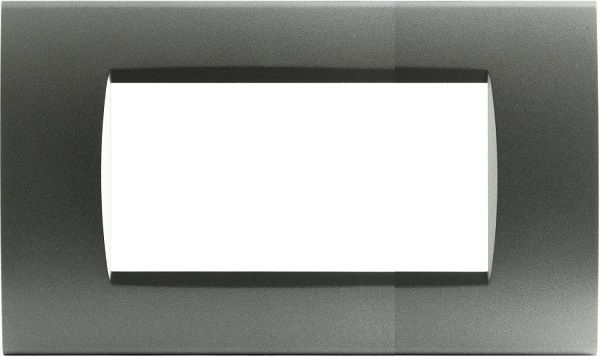 MAPAM 8004-08 Placca Tecnopolimero Art 8004-08 4P Grigio Scuro
