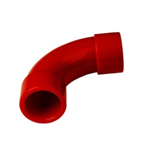 NOTIFIER FAA-SR25-90R 90 degree curve in red ABS. Diameter is