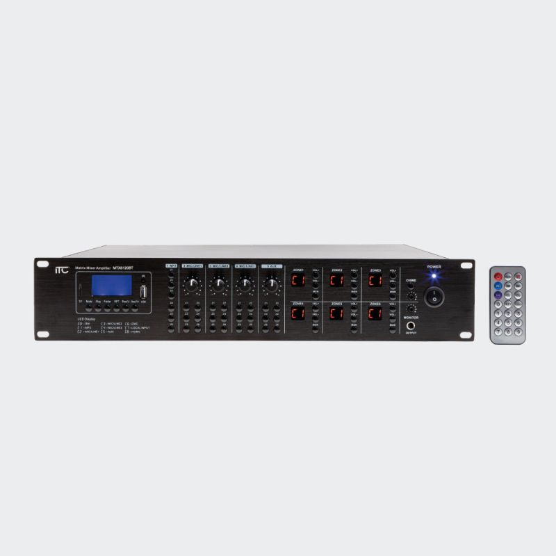 ITC AUDIO 8106-200040 MTX6120BT 6x120W matrix with integrated source