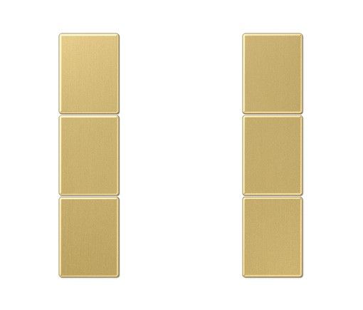 JUNG ME2503TSAC Key covers for sensor 3 channels F50- mod. LS990- classic brass