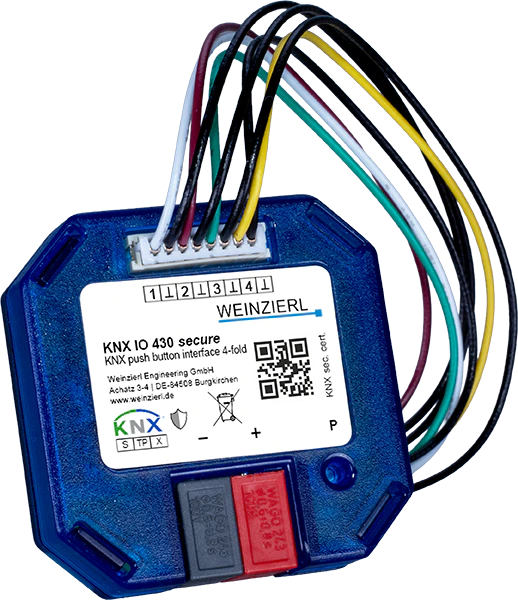 WEINZIERL 5580 The KNX IO 430 secure is a button interface for