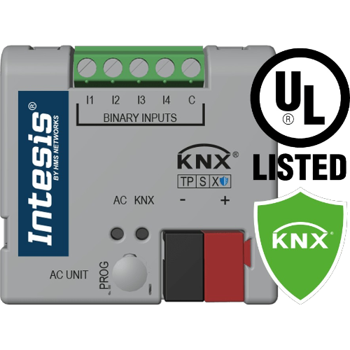 INKNXMIT001I200 Gateway Intesis KNX Data Secure Mitsubishi Electric a KNX — Domestic / Mr Slim / City Multi / Lossnay