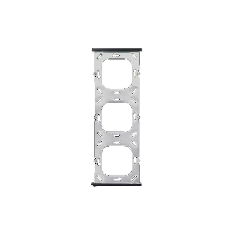 ELSNER 70418 Frame Corlo Plane 3-gang- black matt Frame for mounting