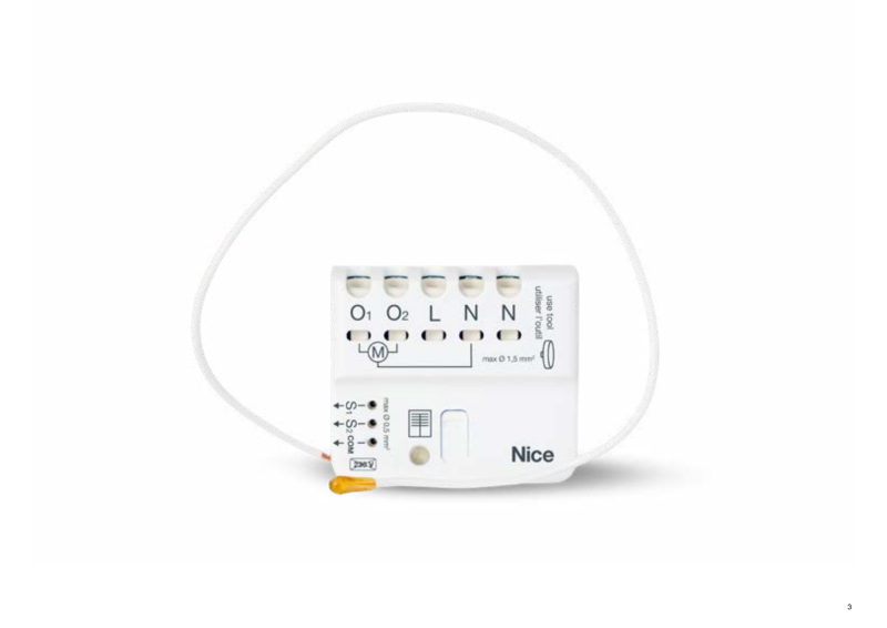 NICE BIDI-MINI SHUTTER Mono and bidirectional interface for tube motors