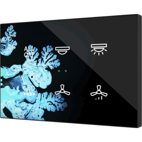 ZENNIO ZVITXLX6 TECLA XL backlit 6-key capacitive touch switch, custom