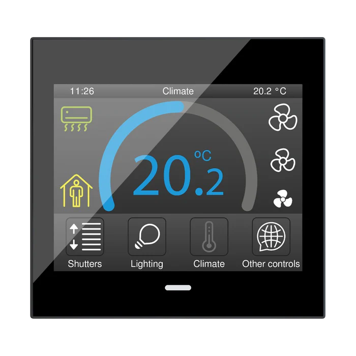 ZENNIO ZVIZ35V3A Z35 3.5" Capacitive Touch Panel Black