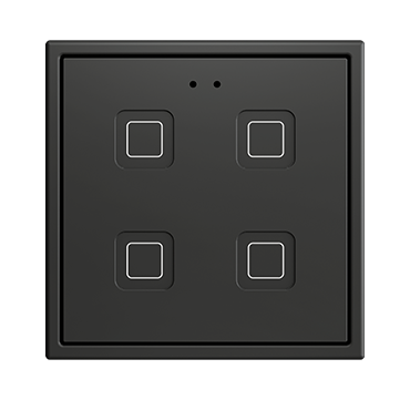 ZENNIO ZVITR70X4A Tecla RGB 70 X4. Pulsante capacitivo in PC-ABS 70x