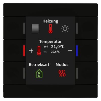 MDT BE-TAS86T06.02 T.Smart 86,6 funz.display+T gradi,nero
