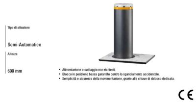 FAAC 116508 Dissuasore Semiautomatico a Scomparsa J200SA H600 