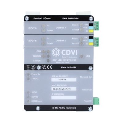 CDVI IEVO-MB10KPOE INTERFACE WITH POE FOR MANAGING 2 BIOMETER READERS