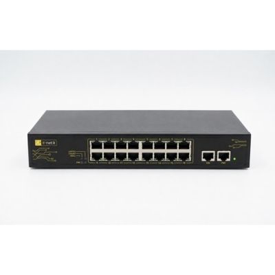 SKILLEYE SNE-SU160201P2EV01 Switch, 16x 10/100Mbps POE/POE+, 2x 10/100/1000Mbps