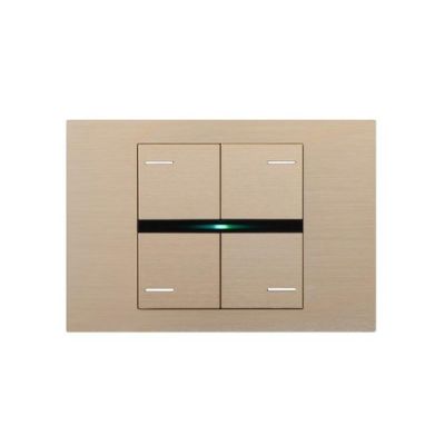 EELECTRON BK04MT-CH KIT 4 SQUARE BUTTONS METAL CHAMPAGNE - LINE