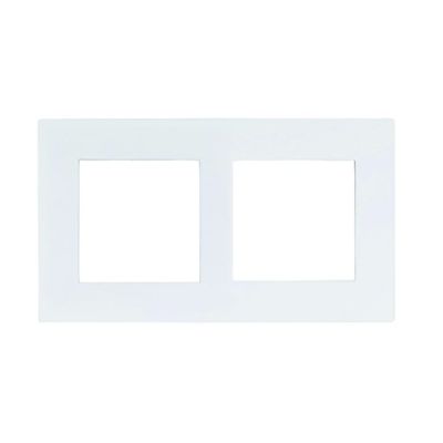 EELECTRON PO55A55PL-1 DOUBLE PLATE 2x55 WHITE PAINTED PLASTIC