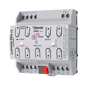 ZENNIO ZDILDX4V2 Lumento DX4 v2LED RGB 4canali-DIN
