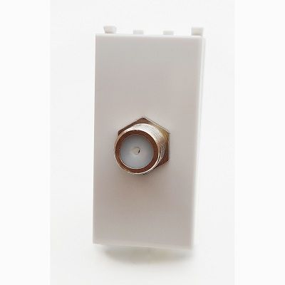 MAPAM 625B Gem 625B 1P White Satellite Socket