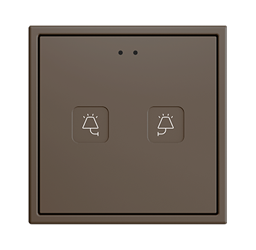 ZENNIO ZVITR70X2M Tecla RGB 70 X2. Pulsante capacitivo in PC-ABS 70x