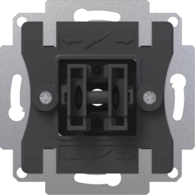 ZENNIO 8300018 ZS55. Double one-way rocker switch insert 10 AX /