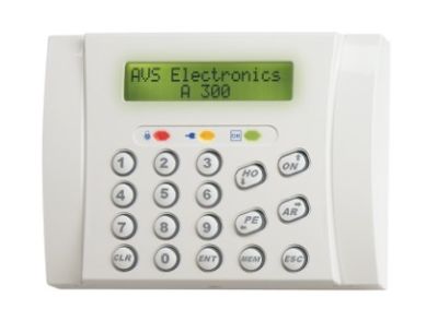 AVS ELECTRONICS 1111100 A300 Tastiera LCD compatta, colore bianco