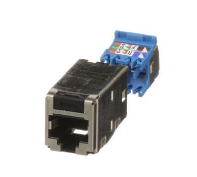 PANDUIT CJS6X88TGY Mini-Com Module- Cat 6A- Shielded- 8 pos 8 wire- U