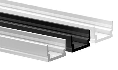 LEDCO PR101/3NE PROFILO SUPERFICE 10 MM 3MT. VERNICIATO NERO