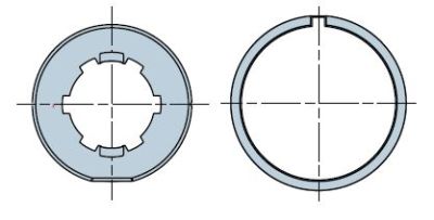 NICE 931.46.00 Round Round 50x(1.3 to 1.5) wheel + crown