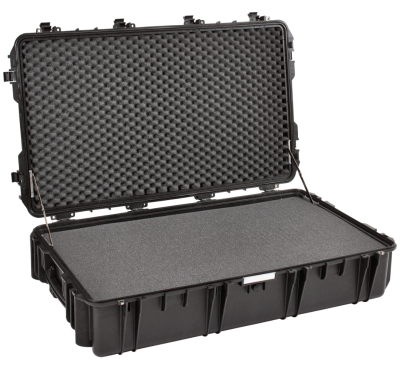 GT LINE 10826.B 108 cm long suitcase, black with pre-cubed sponge