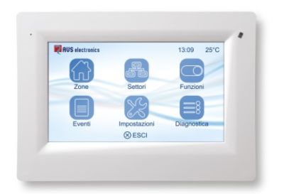 AVS ELECTRONICS 1111123 ICE Tastiera touch screen 4,3", cover bianca