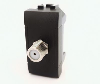 MAPAM 825N Art 825N 1P Black Satellite Socket