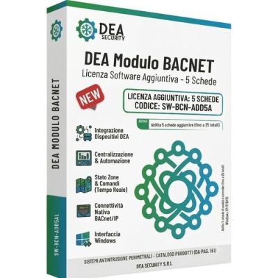 DEA SW-BCN-ADD5A Licenza per 5 schede aggiuntive, valida fino al ra
