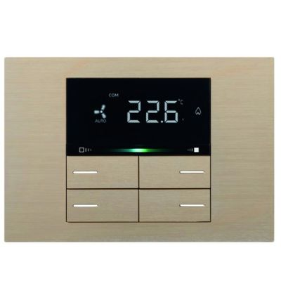EELECTRON PO71A03MT-CH 71 METAL CHAMPAGNE PLATE - 3 MODULES