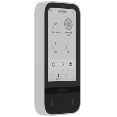 143608 Ajax Superior KeyPad TouchScreen Fiber ASP white